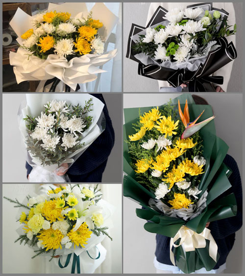 江苏南京栖霞区马群街道百水芊城社区白事花束代送